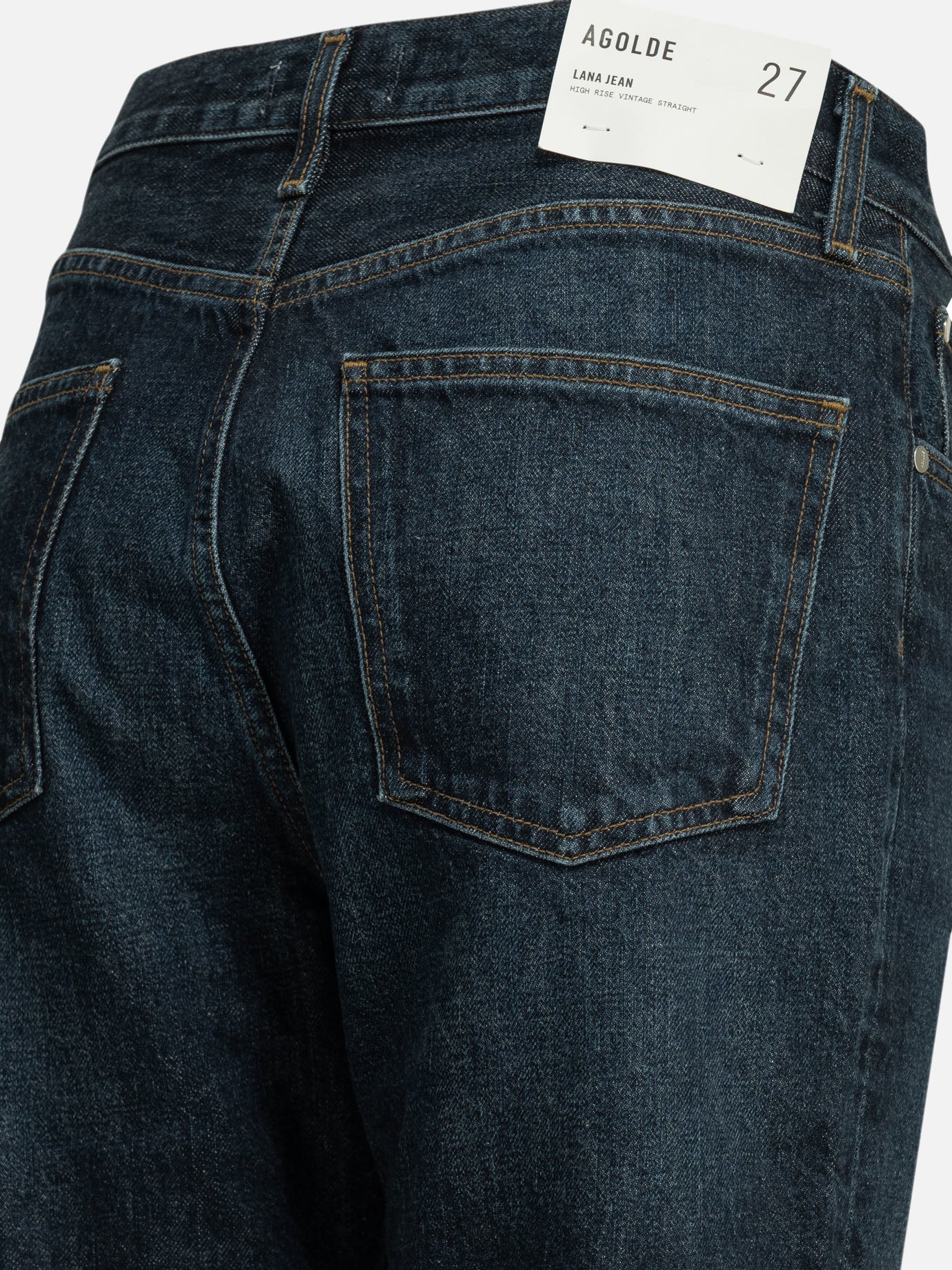 Straight-leg jeans Solid colour  Blue - Agolde Women | PDP | VIETTI Online Store | thumbnail_6