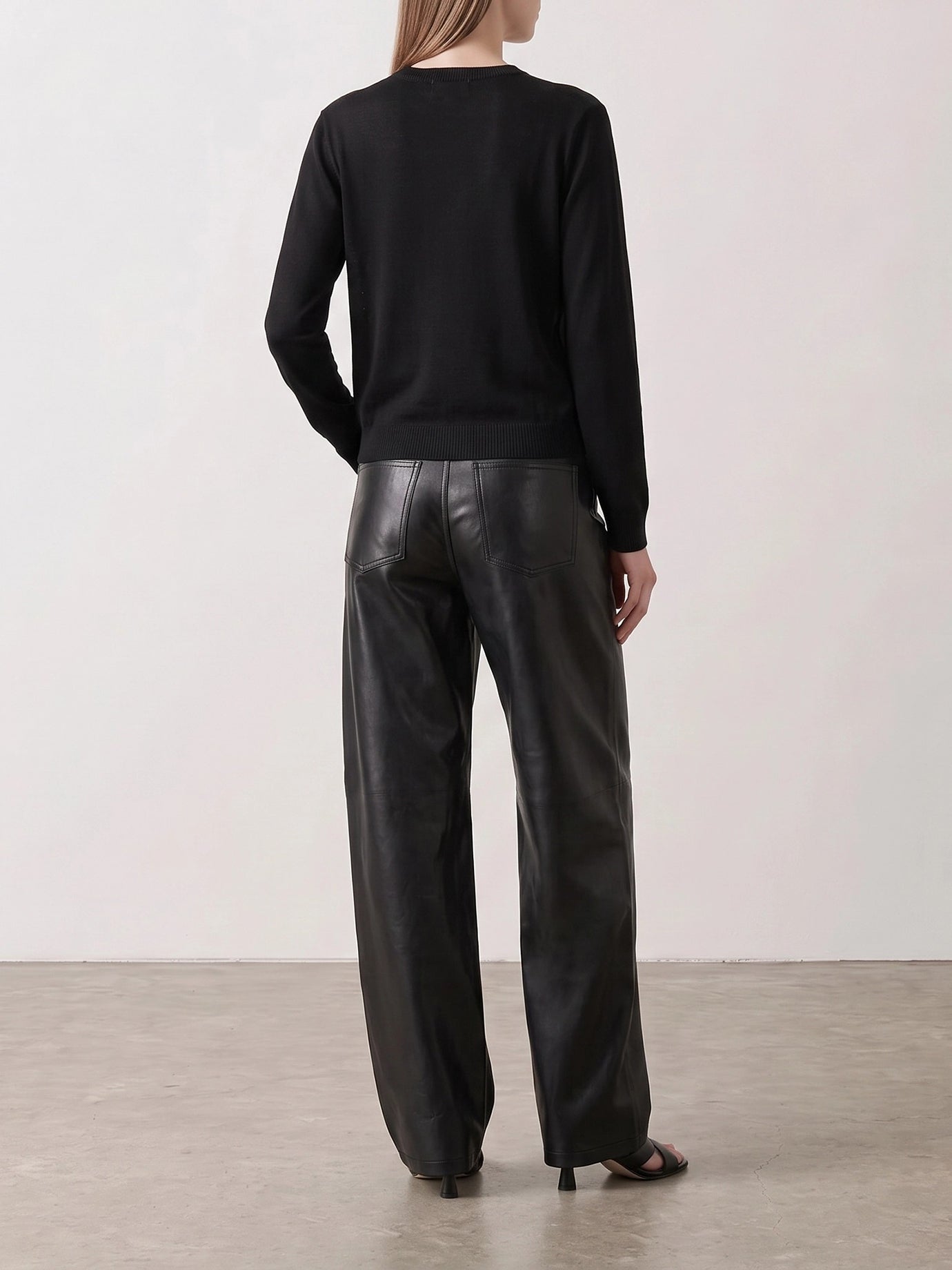 Pantaloni casual Solid colour  Nero - Agolde Donna | PDP | VIETTI Online Store | Zoom-Modal_3
