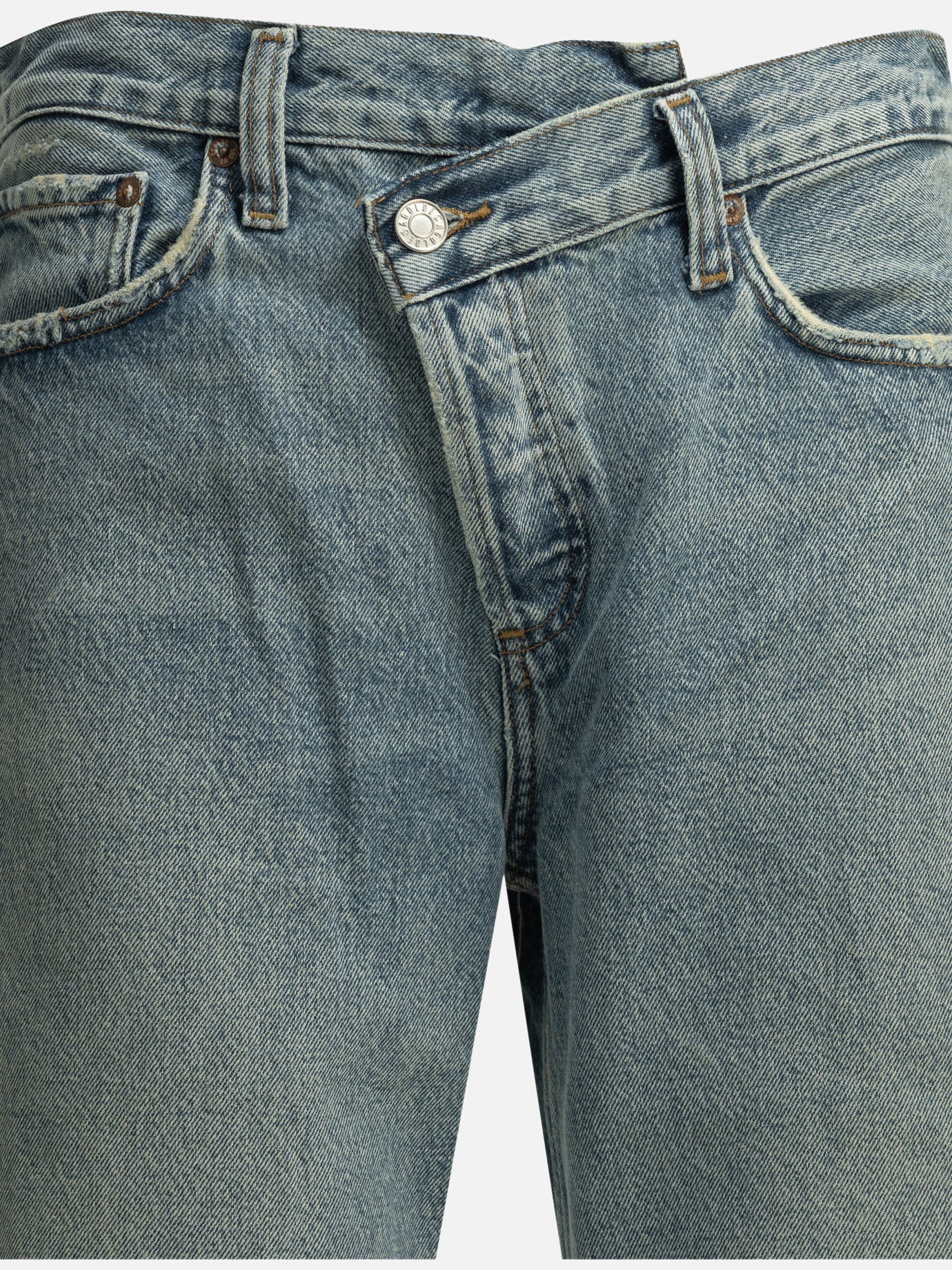 Wide-leg jeans Solid colour  Light blue - Agolde Women | PDP | VIETTI Online Store | thumbnail_3