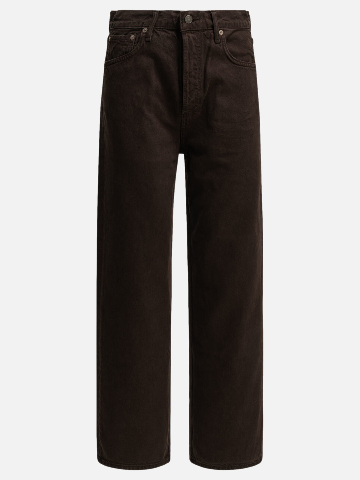 Agolde "Ren" Wide-Leg Jeans Brown - VIETTI