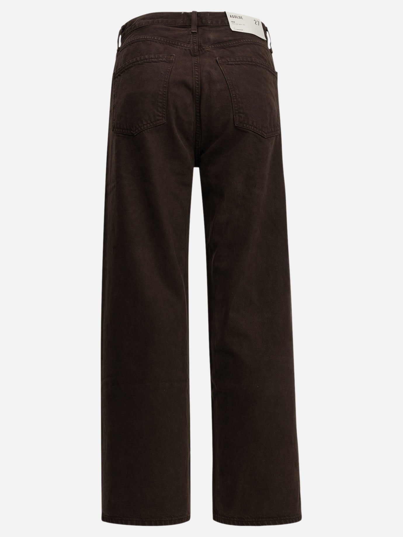 Wide-leg jeans Solid colour  Brown - Agolde Women | PDP | VIETTI Online Store | Zoom-Modal_2
