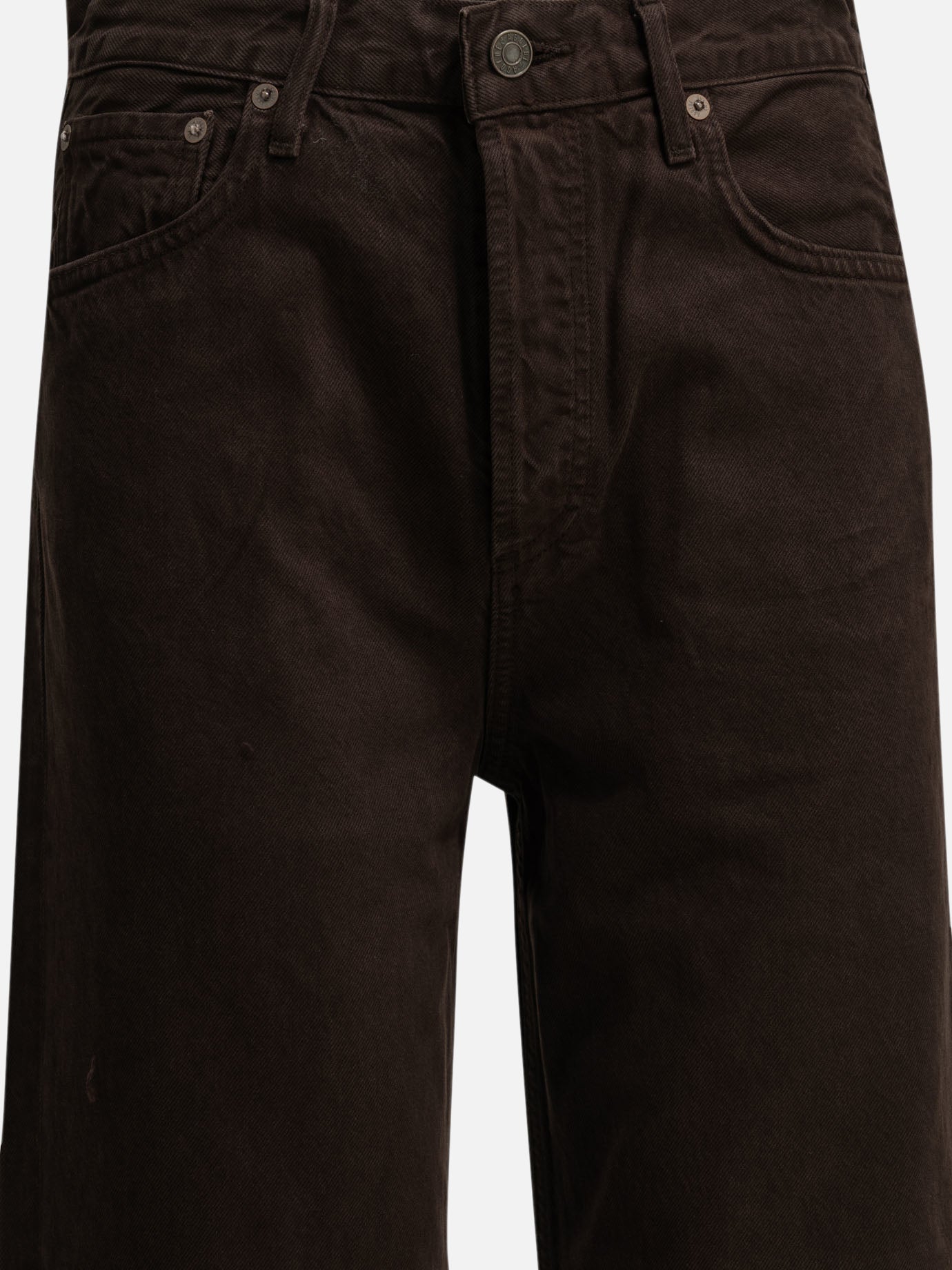 Wide-leg jeans Solid colour  Brown - Agolde Women | PDP | VIETTI Online Store | thumbnail_3