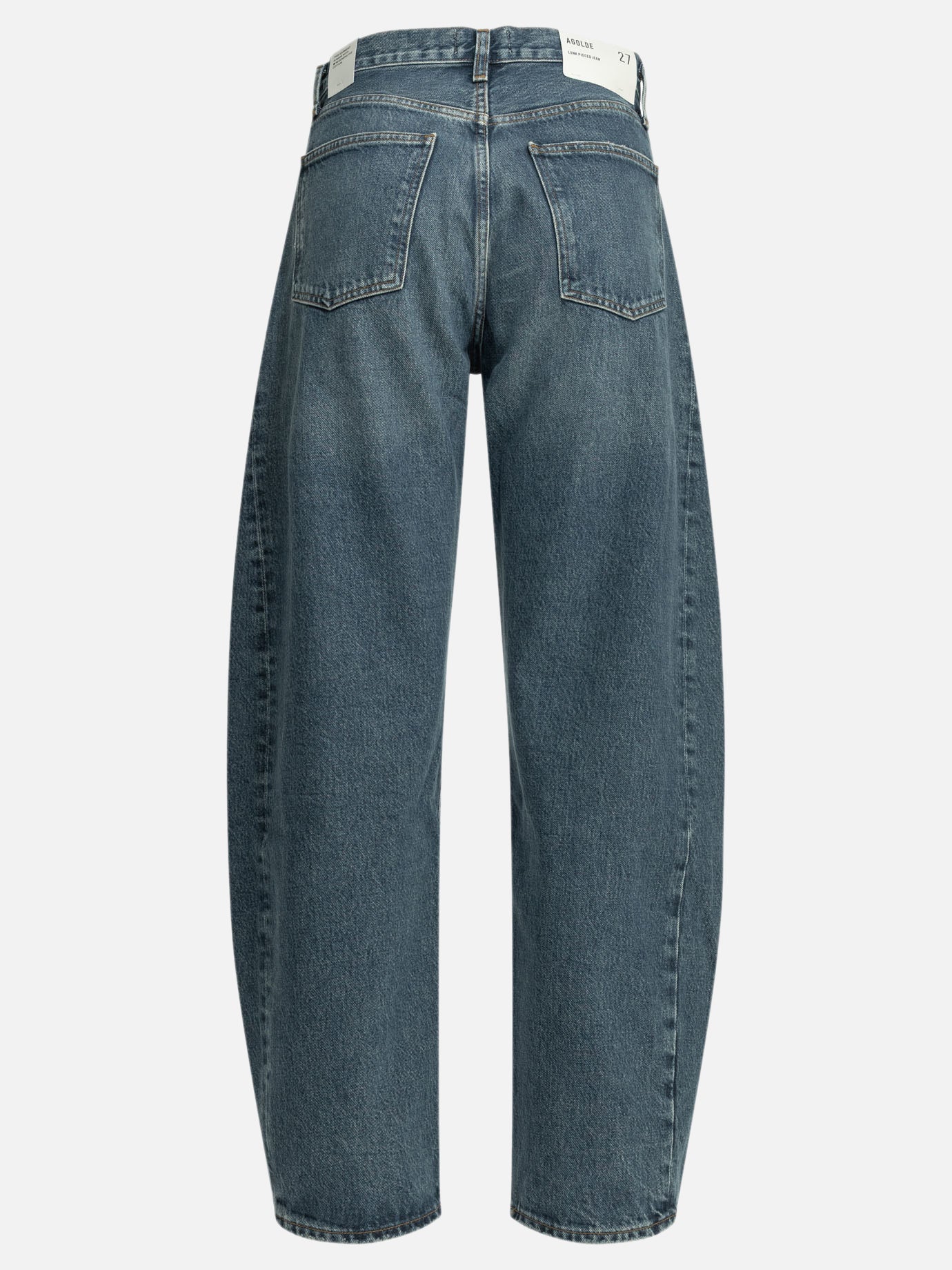 Wide-leg jeans Solid colour  Blue - Agolde Women | PDP | VIETTI Online Store | thumbnail_2