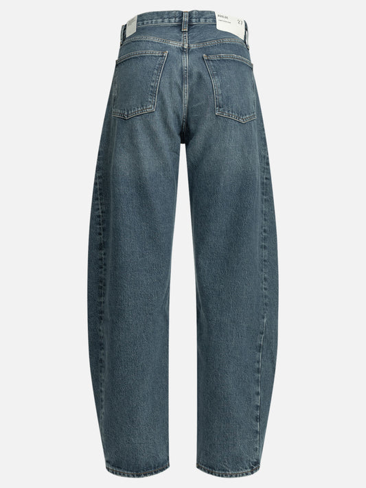 Wide-leg jeans Solid colour  Blue - Agolde Women | PDP | VIETTI Online Store | 2
