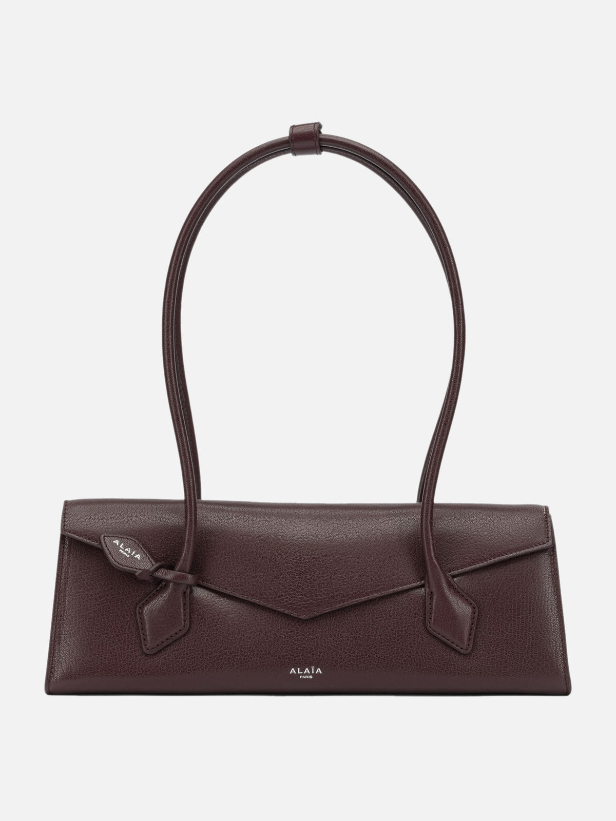 Alaïa "Le Teckel Flap" Medium Shoulder Bag Bordeaux

