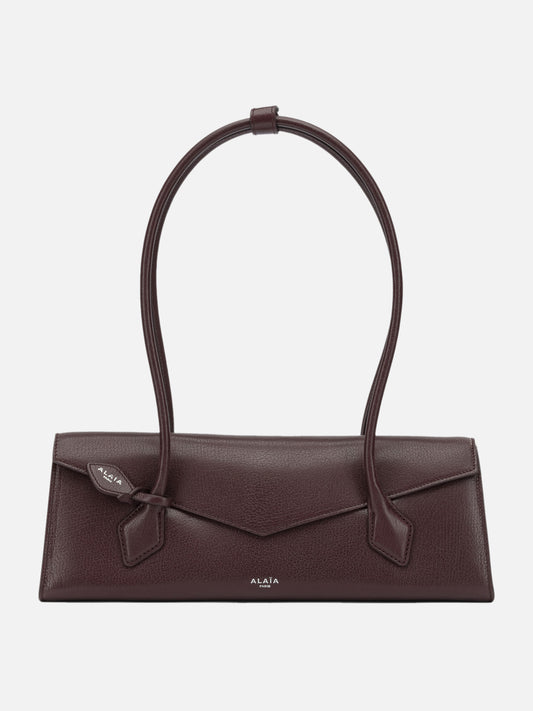 Alaïa "Le Teckel Flap" Medium Shoulder Bag Bordeaux


