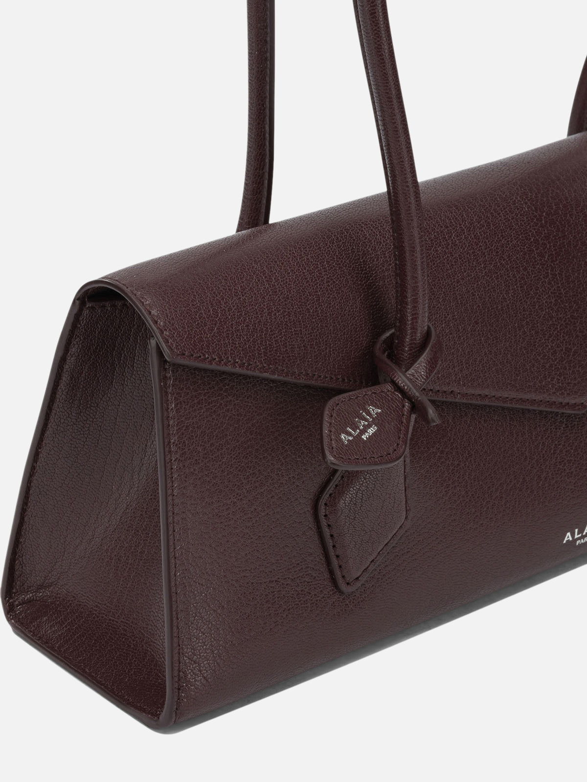 Alaïa "Le Teckel Flap" Medium Shoulder Bag Bordeaux

