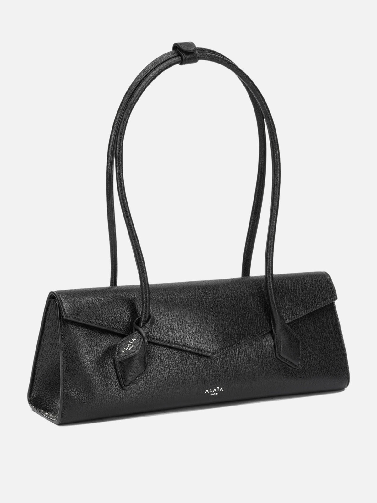 Alaïa "Le Teckel Flap" Medium Shoulder Bag Black - VIETTI