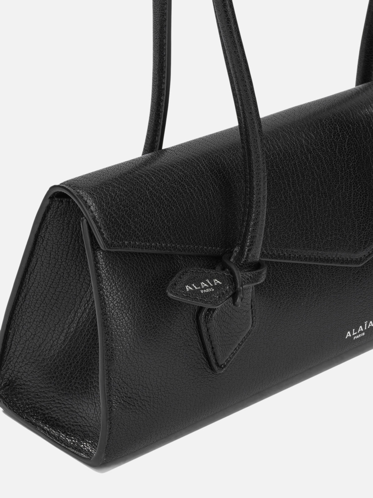 Alaïa "Le Teckel Flap" Medium Shoulder Bag Black

