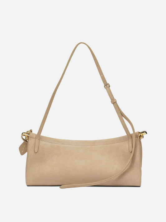 Alaïa "Le Click East West" Medium Shoulder Bag Beige

