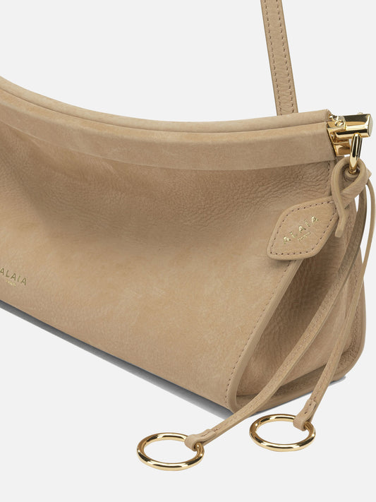 Alaïa "Le Click East West" Medium Shoulder Bag Beige

