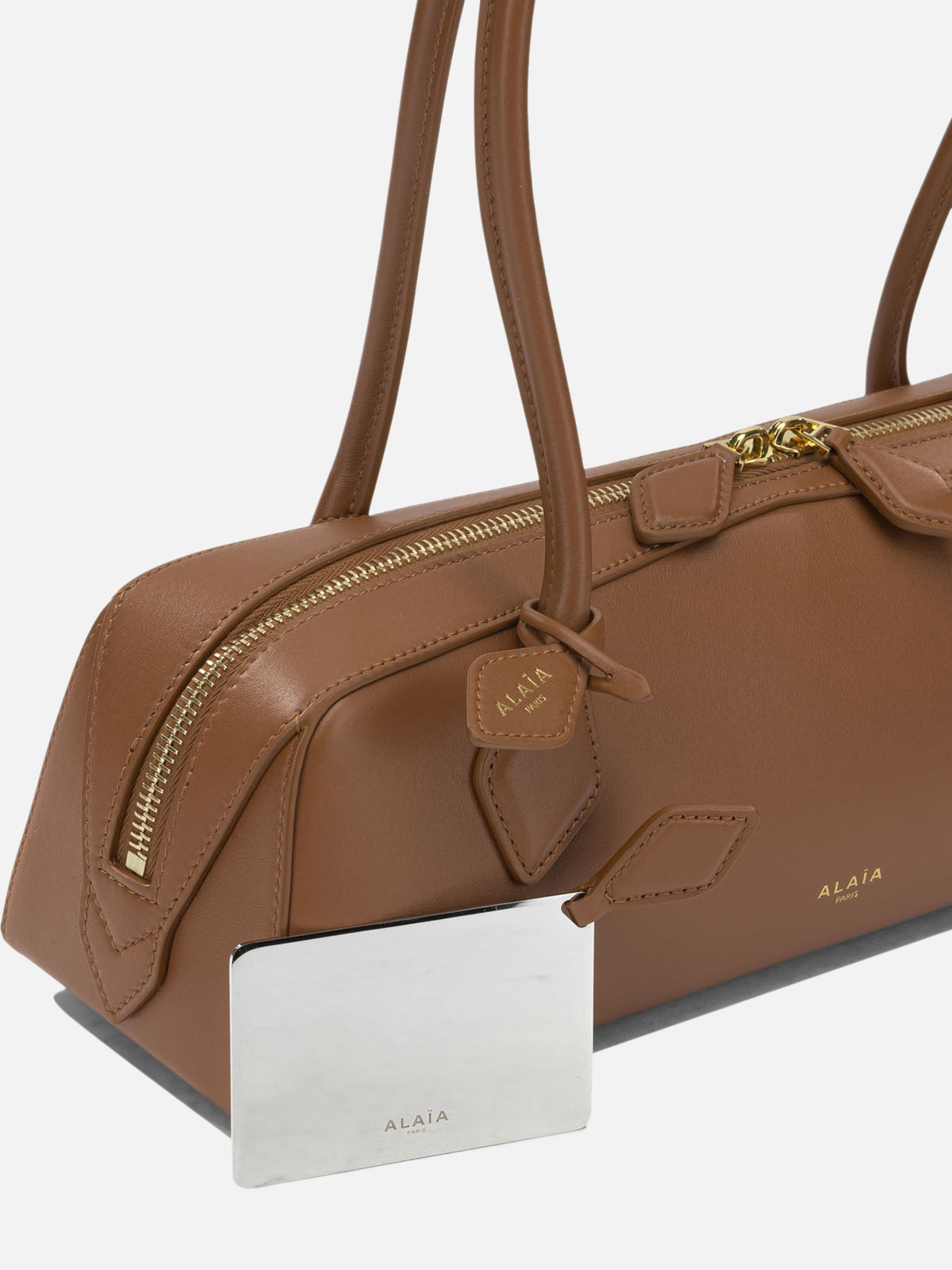 Alaïa "Le Teckel" Medium Shoulder Bag Brown

