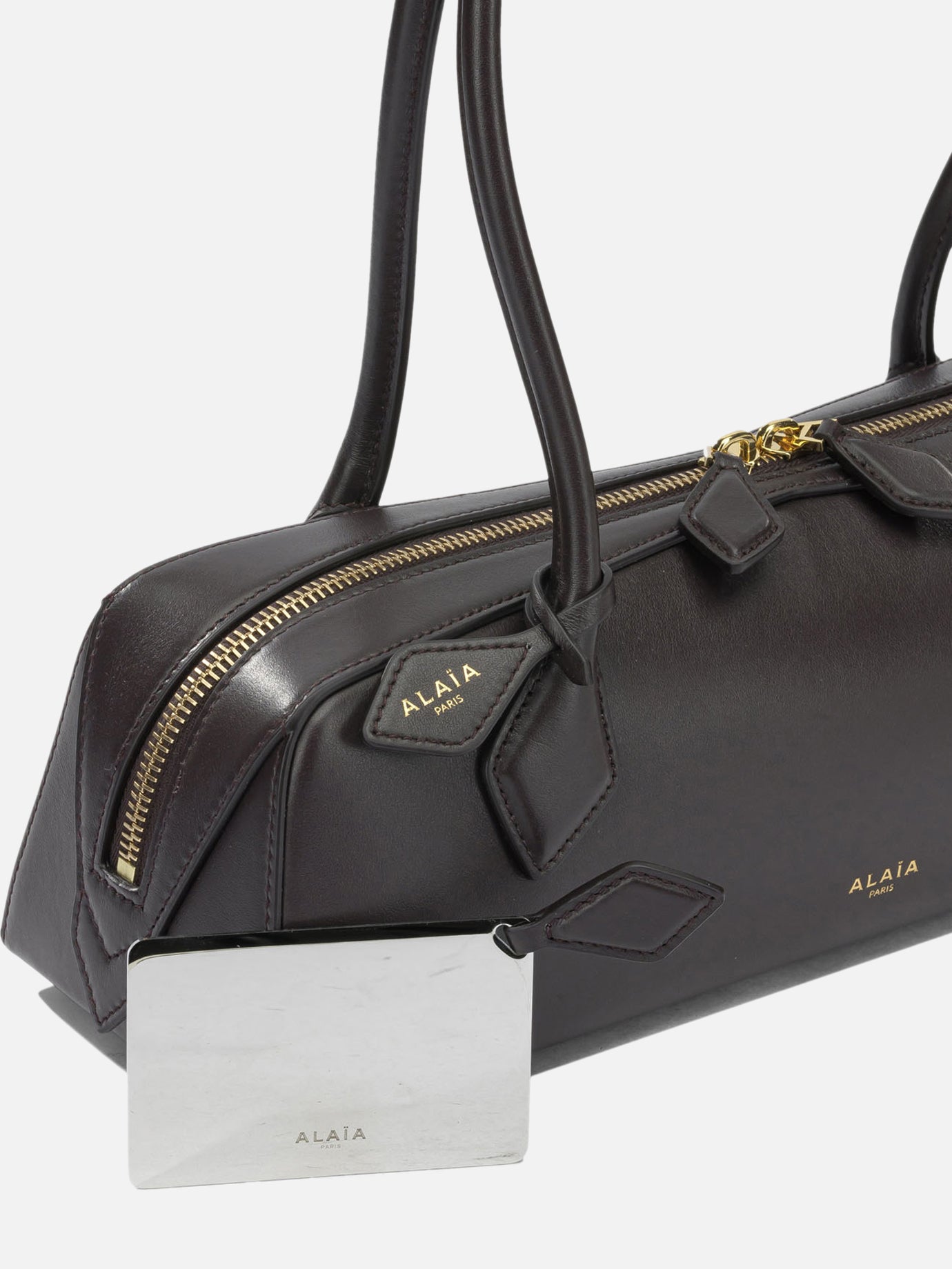 Medium bags 100% calf leather  Brown - Alaïa Women | PDP | VIETTI Online Store | Zoom-Modal_4
