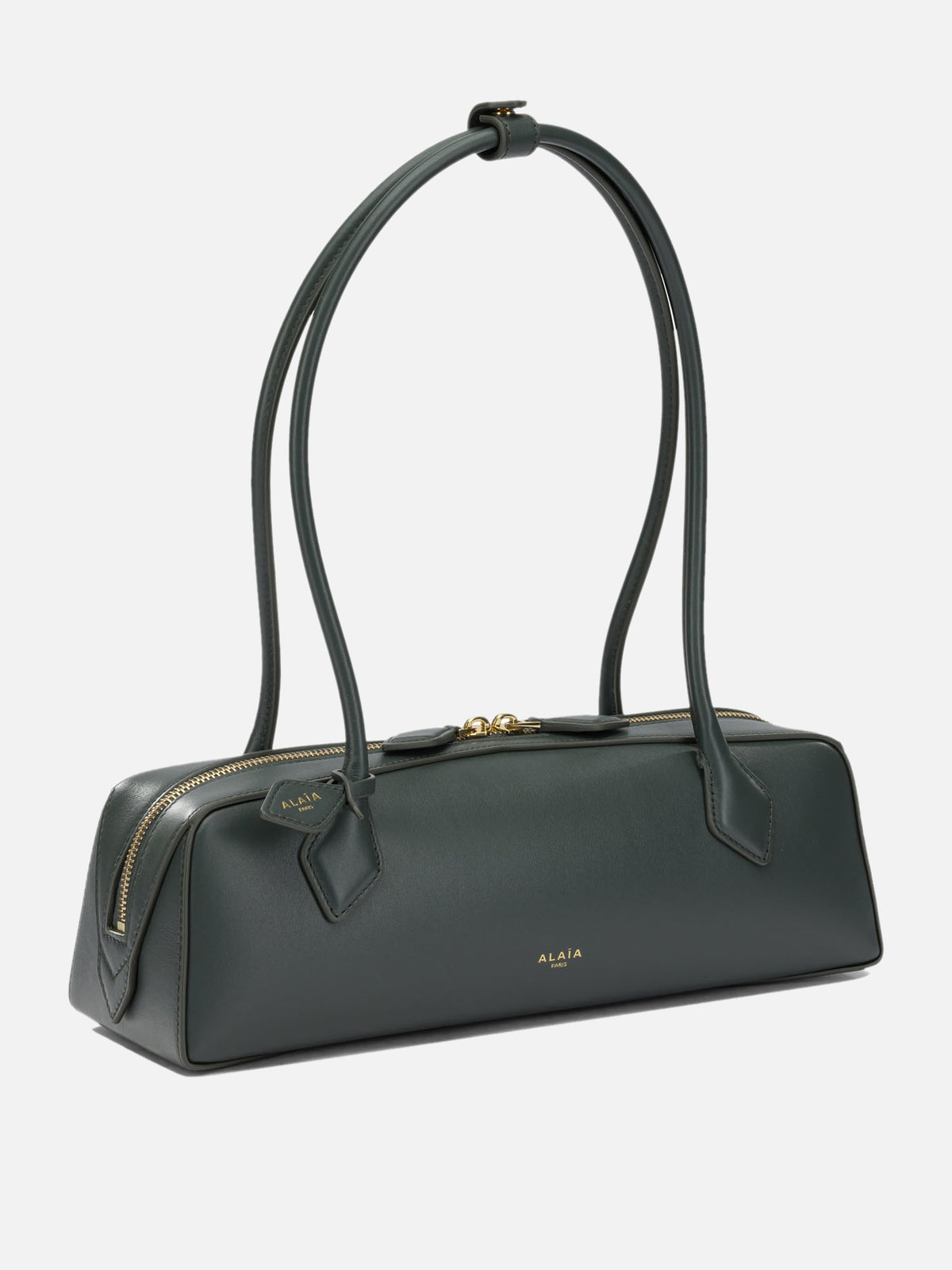 Alaïa "Le Teckel" Medium Shoulder Bag Green

