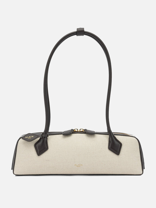 Medium bags 100% cotton - Other fabric: 100% leather  Beige - Alaïa Women | PLP | VIETTI Online Store 
