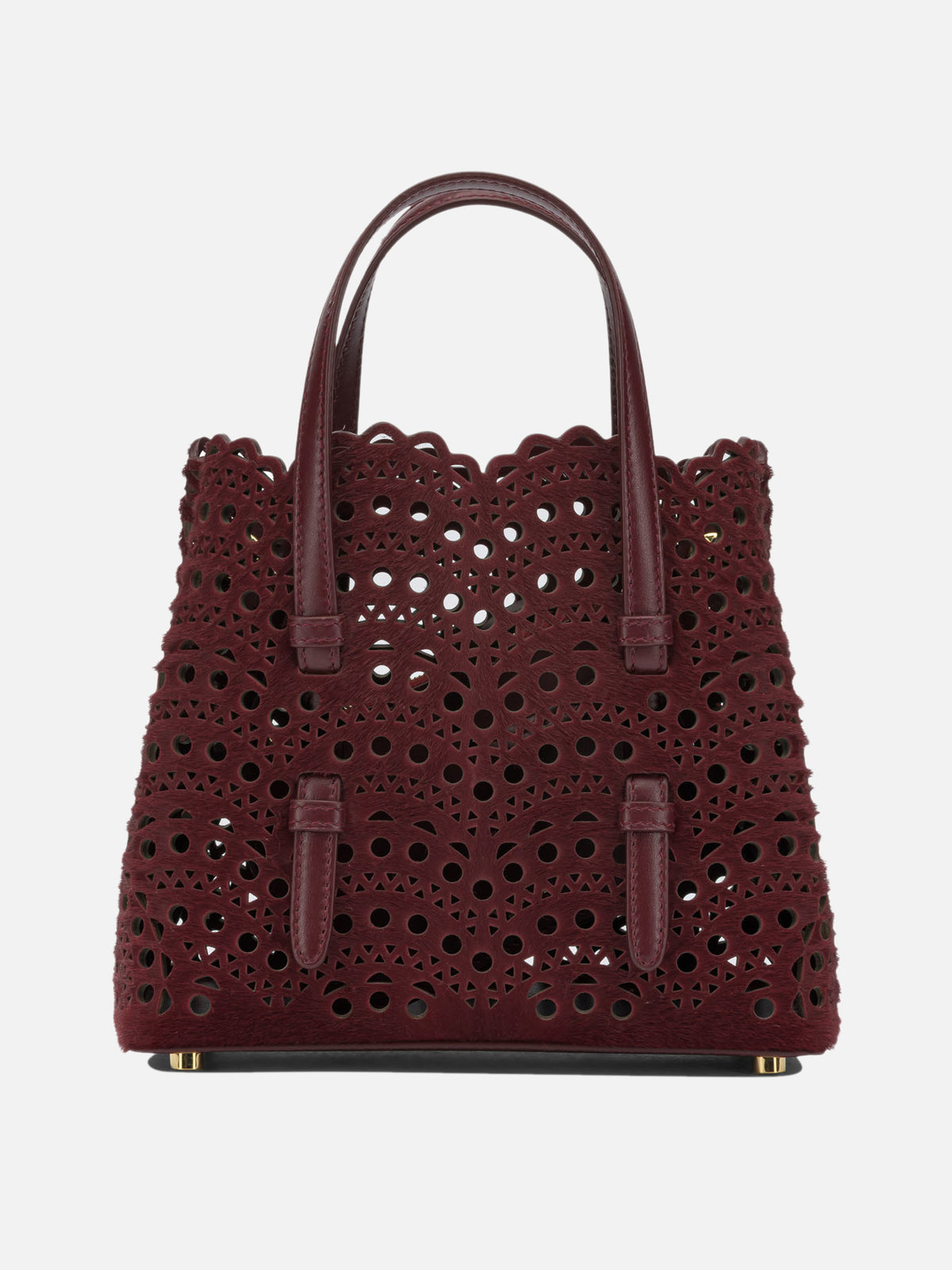 Alaïa "Mina 20" Small Handbag Bordeaux

