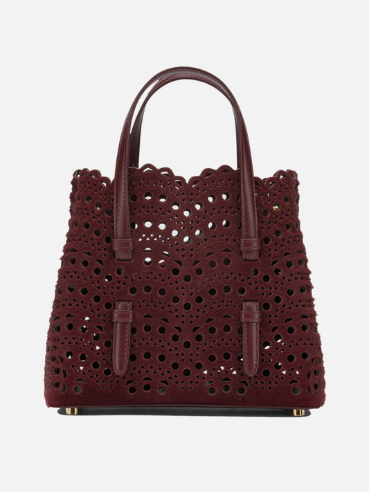 Alaïa "Mina 20" Small Handbag Bordeaux

