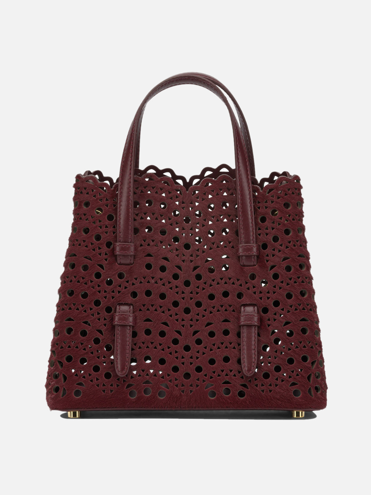 Alaïa "Mina 20" Small Handbag Bordeaux - VIETTI