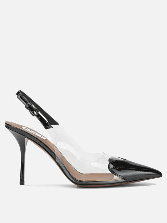 Alaïa "LE CŒUR 90MM" Slingback Black

