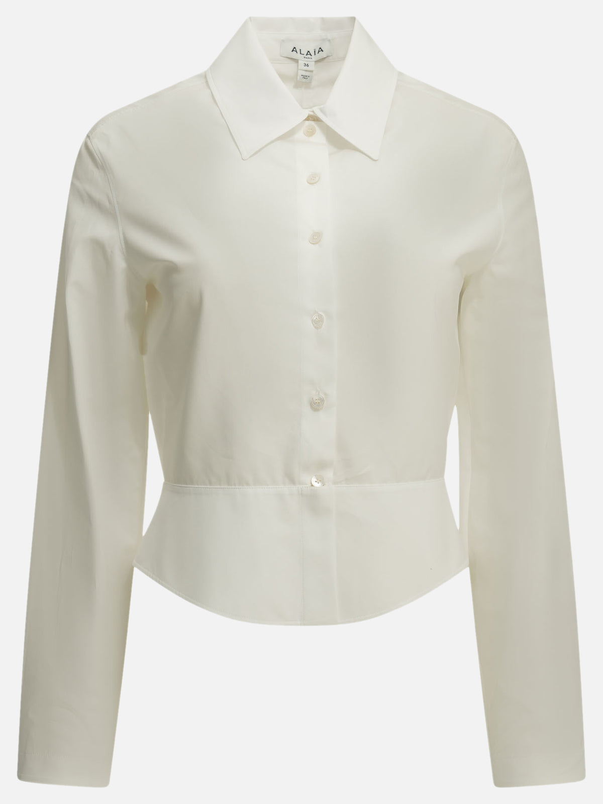 Alaïa "Peplum" Formal Shirt White - VIETTI
