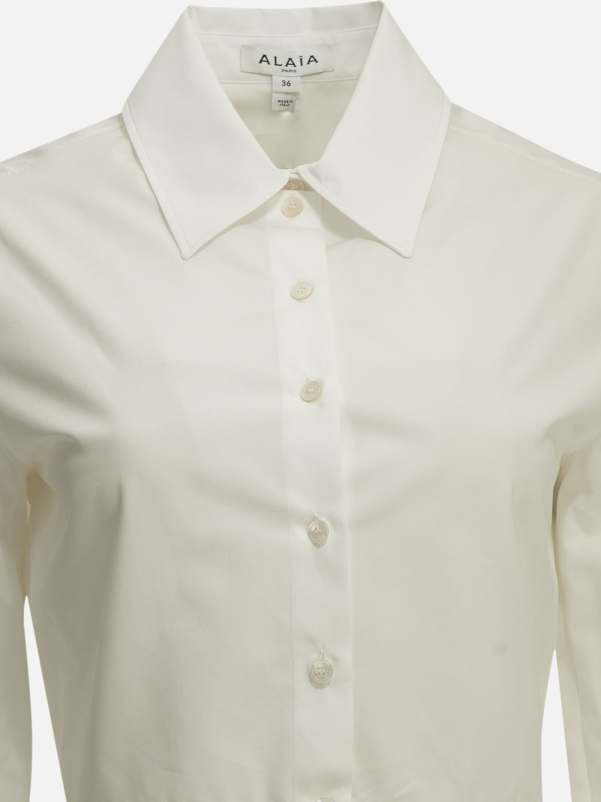 Alaïa "Peplum" Formal Shirt White

