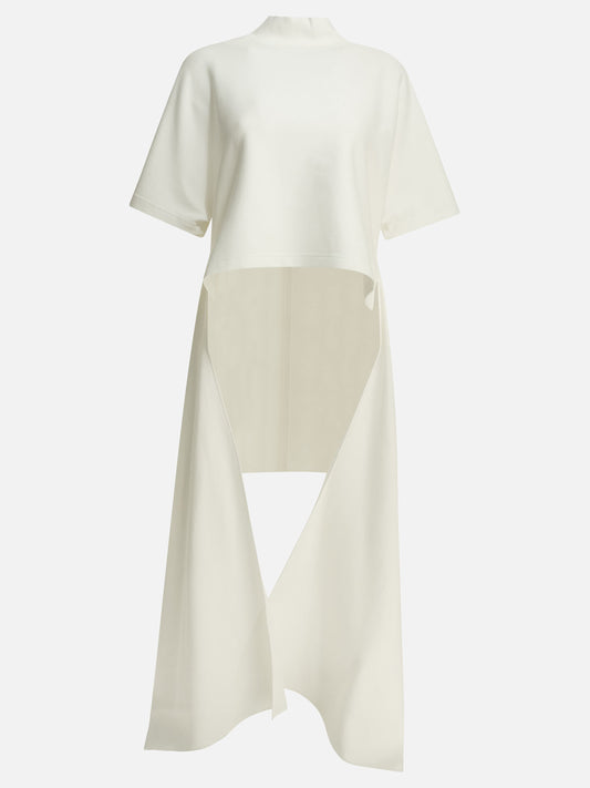 T-shirt lupetto Solid colour  Bianco - Alaïa Donna | PDP | VIETTI Online Store 
