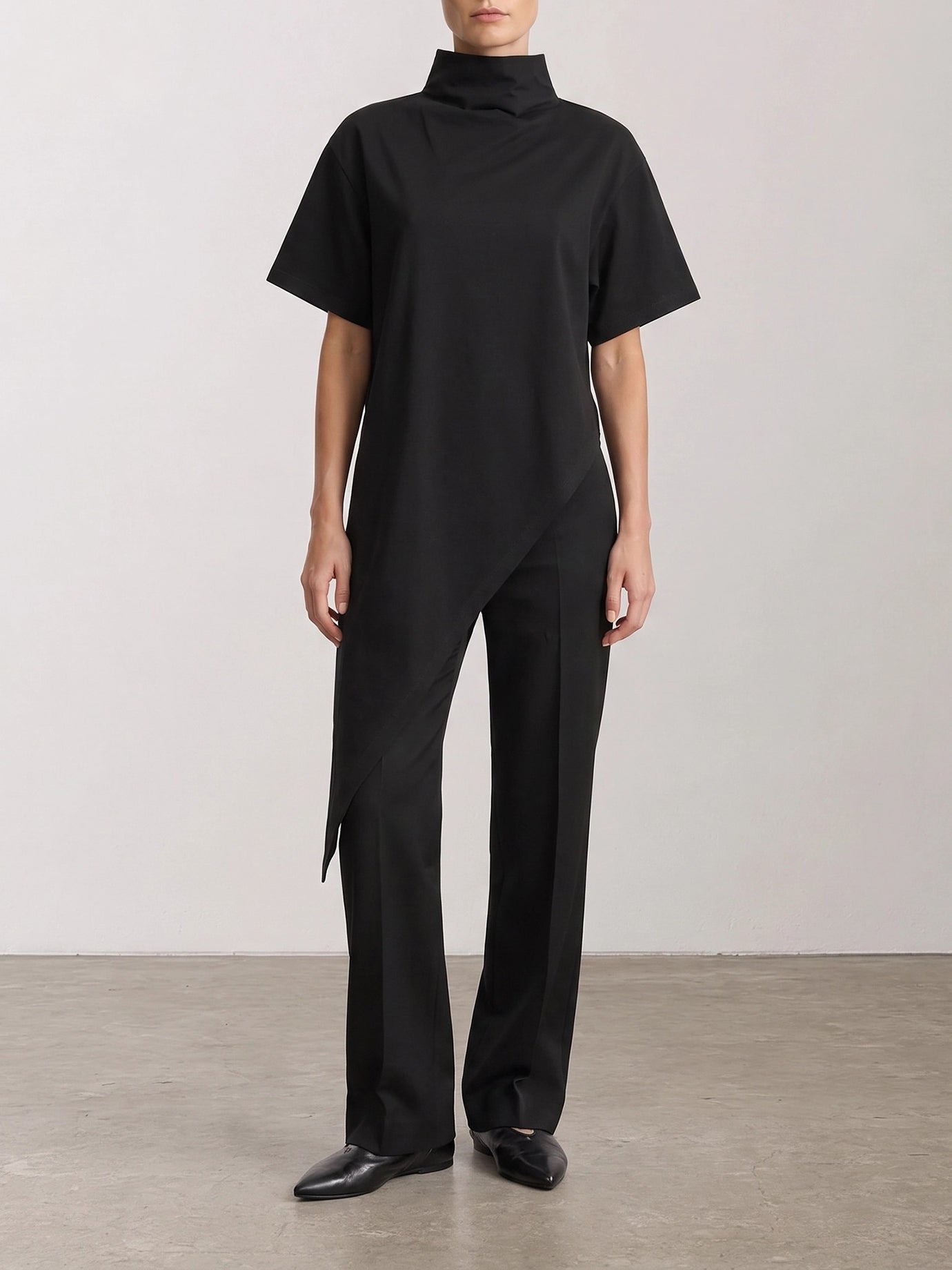 Mock neck t-shirts Solid colour  Black - Alaïa Women | PDP | VIETTI Online Store | Zoom-Modal_2

