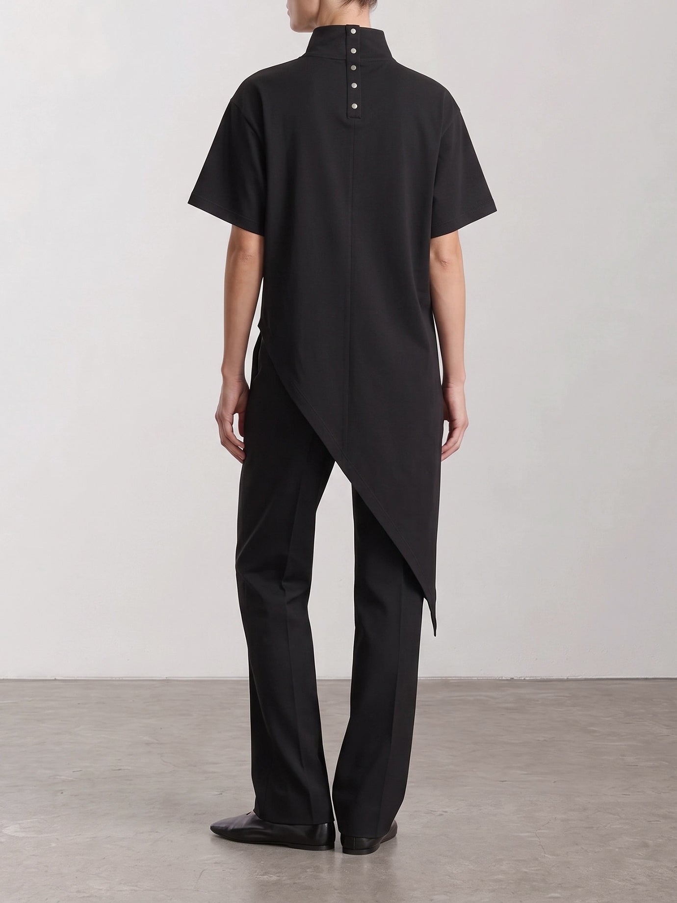 Mock neck t-shirts Solid colour  Black - Alaïa Women | PDP | VIETTI Online Store | Zoom-Modal_3
