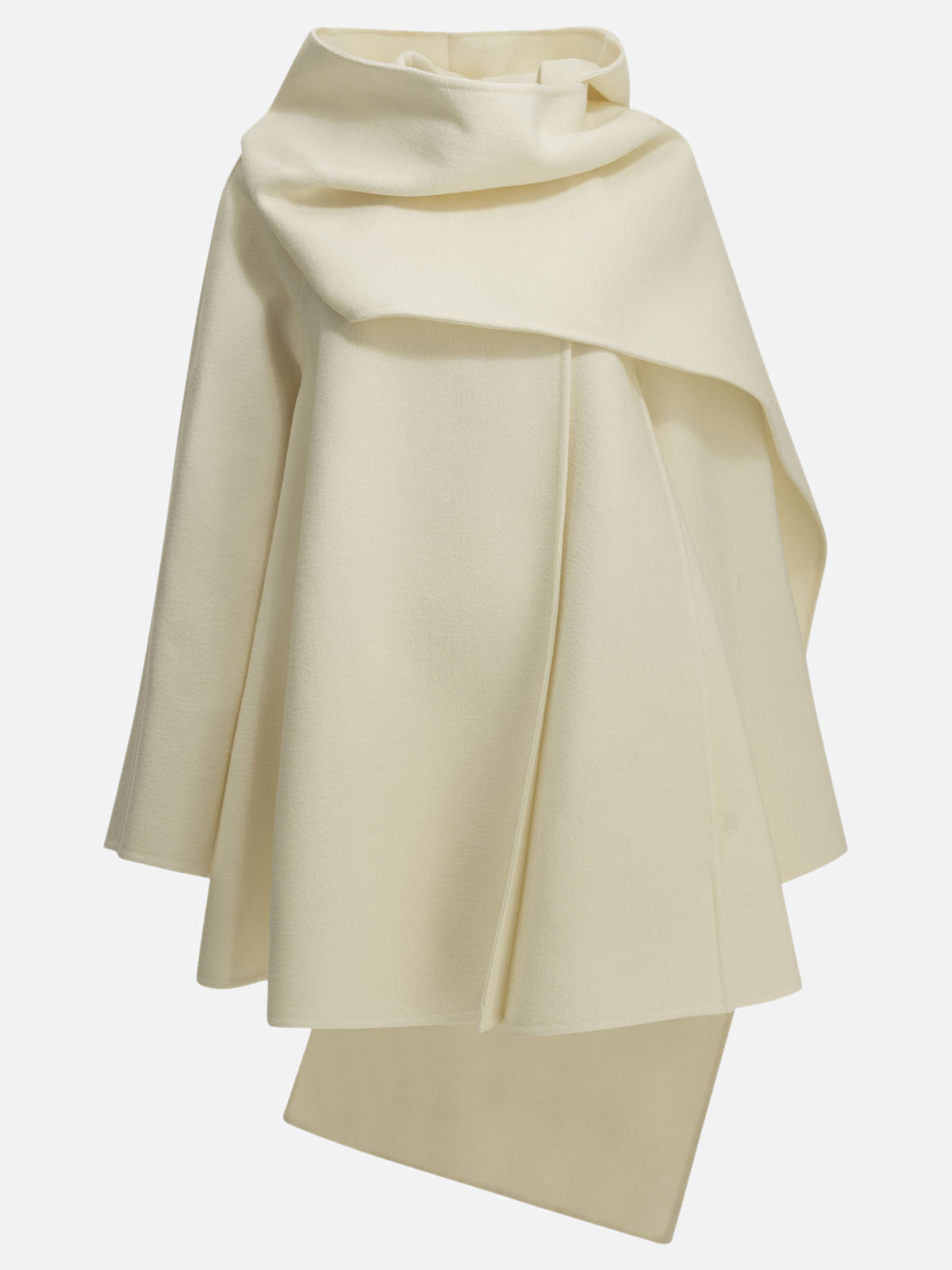 Alaïa Short coat with a wool scarf White - VIETTI