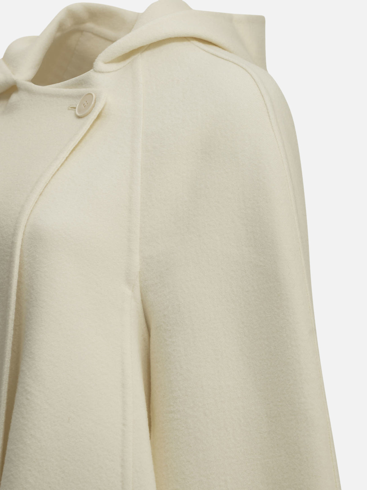 Alaïa Short coat with a wool scarf White

