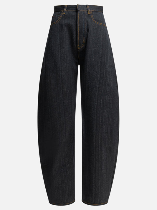 Wide-leg jeans Solid colour  Blue - Alaïa Women | PDP | VIETTI Online Store 
