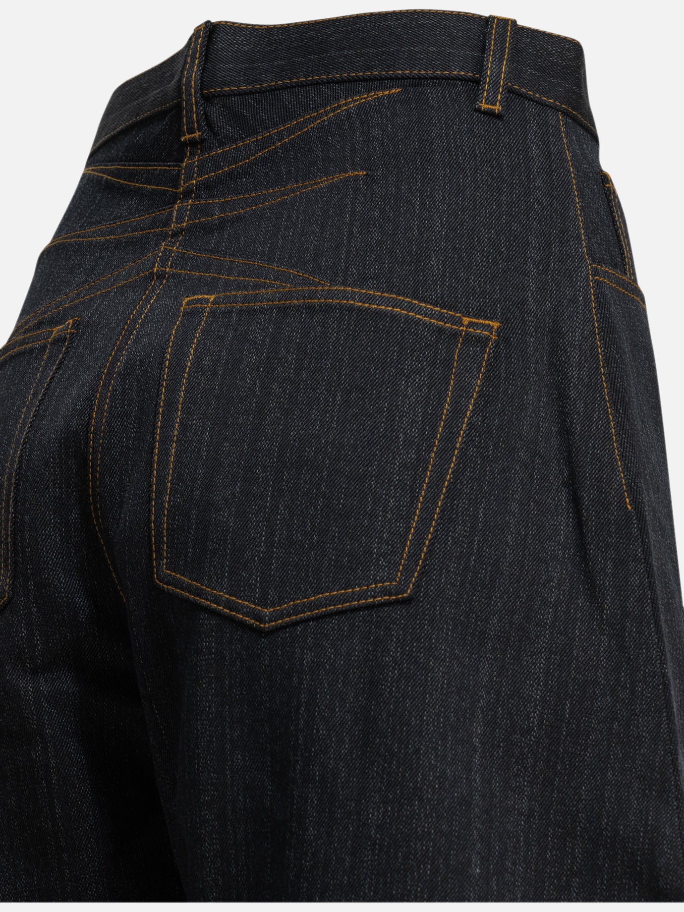 Wide-leg jeans Solid colour  Blue - Alaïa Women | PDP | VIETTI Online Store | thumbnail_4