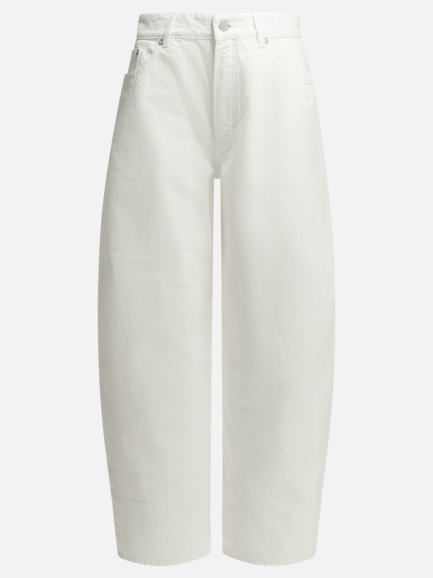 Wide-leg jeans Solid colour  White - Alaïa Women | PDP | VIETTI Online Store | thumbnail