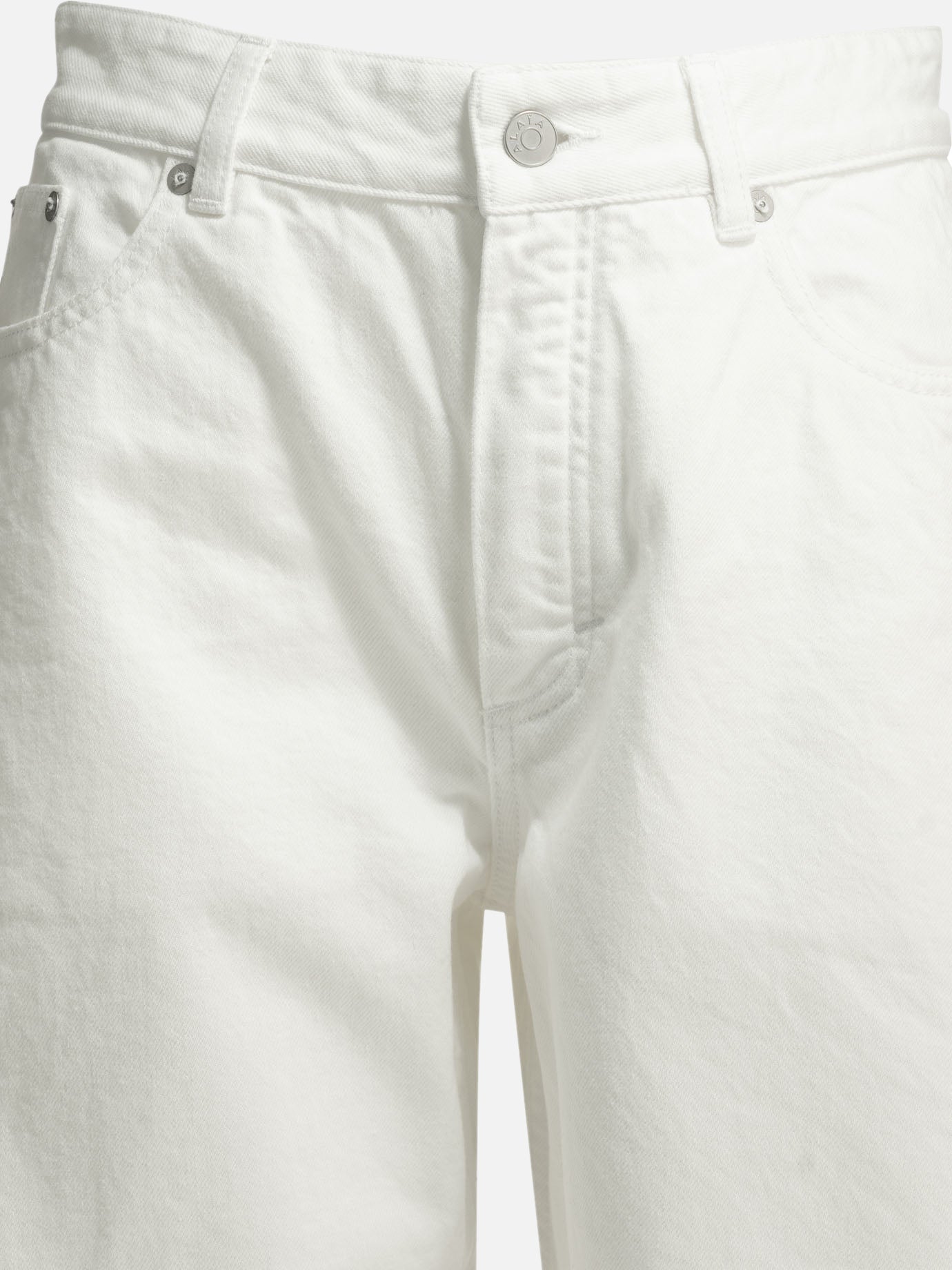 Wide-leg jeans Solid colour  White - Alaïa Women | PDP | VIETTI Online Store | Zoom-Modal_3
