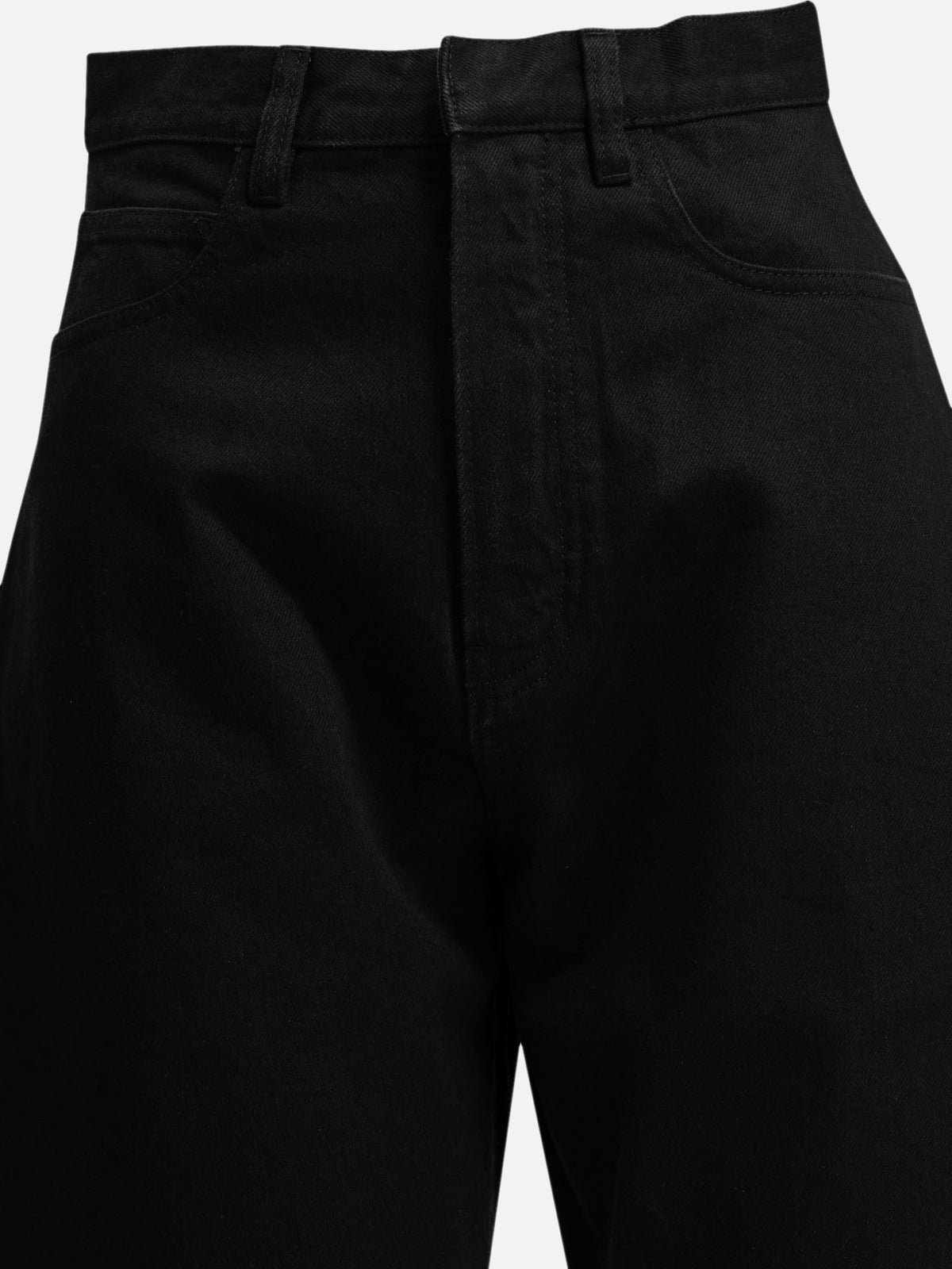 Alaïa Jeans a gamba larga "Round" Nero - VIETTI