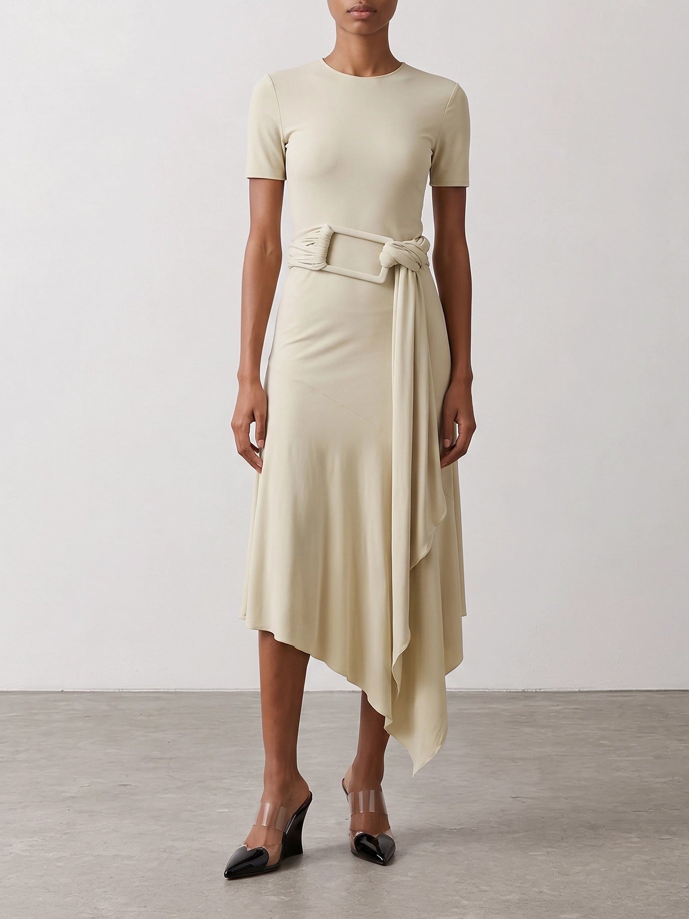 Midi dresses Solid colour  White - Alaïa Women | PDP | VIETTI Online Store | thumbnail_2