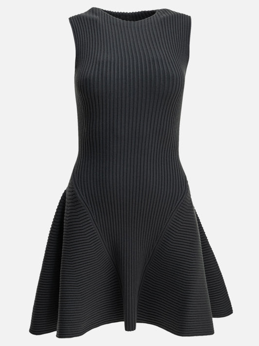 Alaïa "Skater" Short Dress Grey

