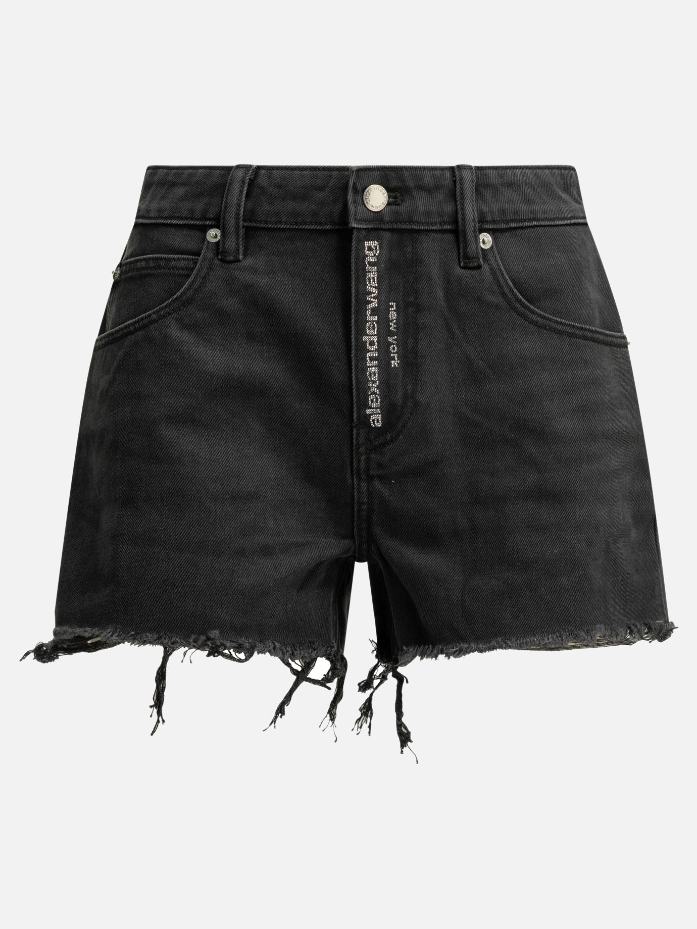 Five pockets shorts Logo  Black - Alexander Wang Women | PDP | VIETTI Online Store | Zoom-Modal
