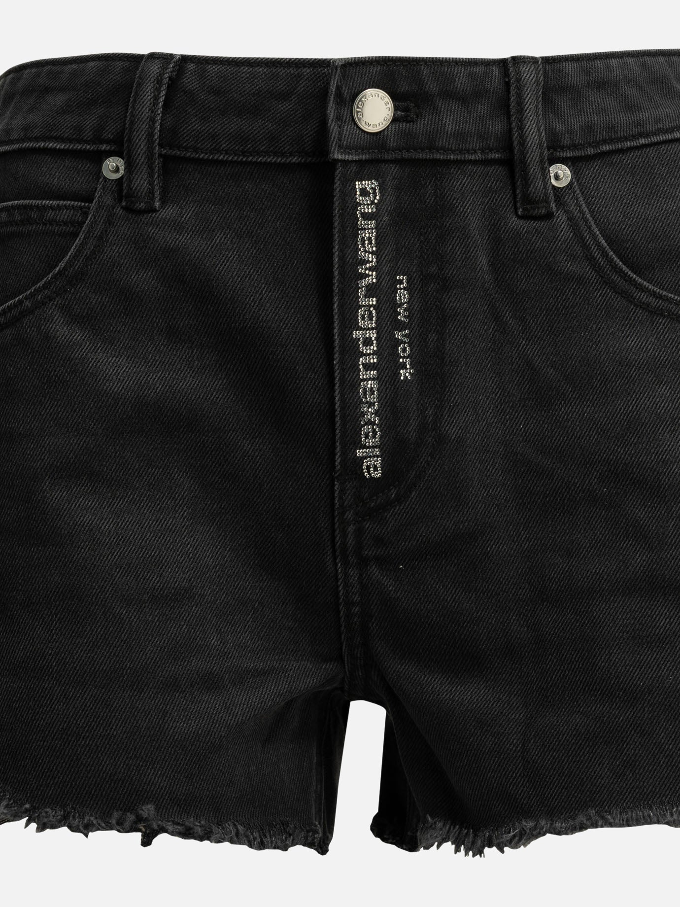 Five pockets shorts Logo  Black - Alexander Wang Women | PDP | VIETTI Online Store | thumbnail_3
