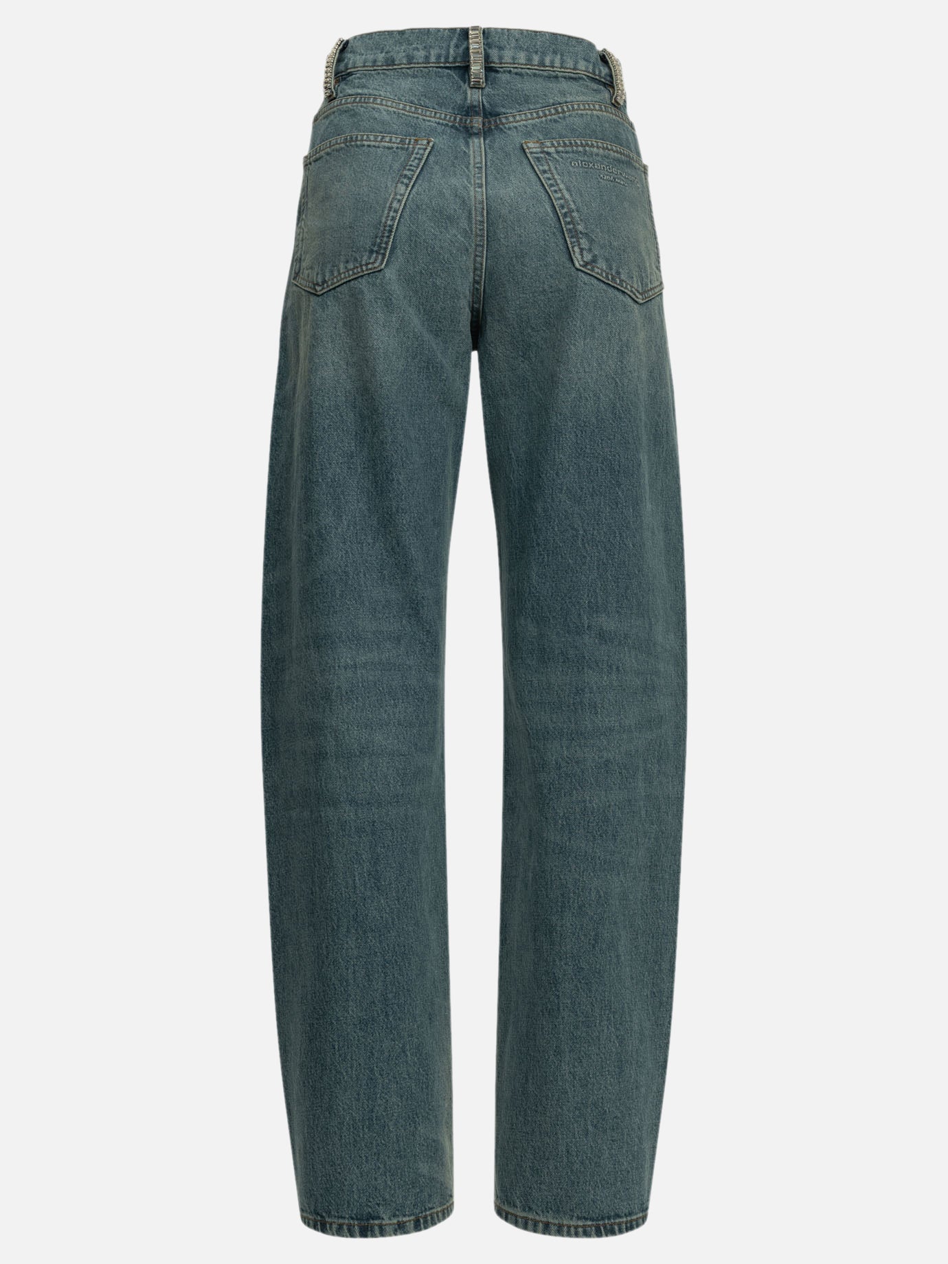 Alexander Wang Wide-leg jeans 4DC4264908 Blue - Women | VIETTI Shop