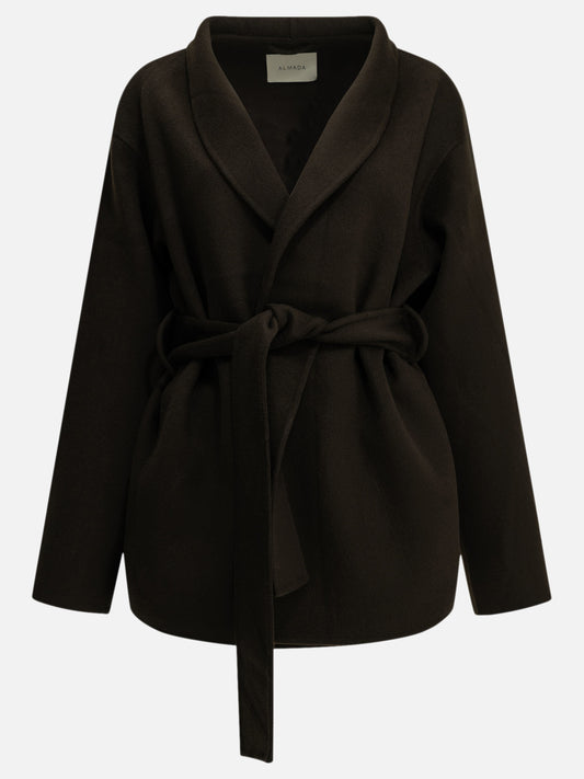 Almada Label "Noorie" Short Coat Brown

