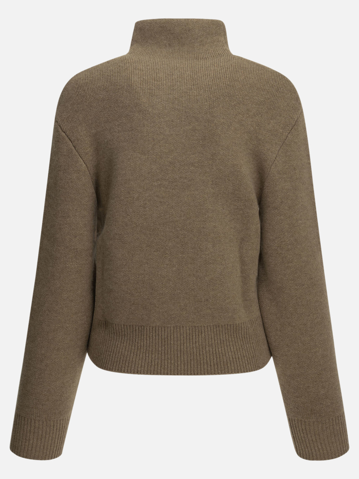 Almada Label "Dana" Half-Zip Sweater Brown - VIETTI