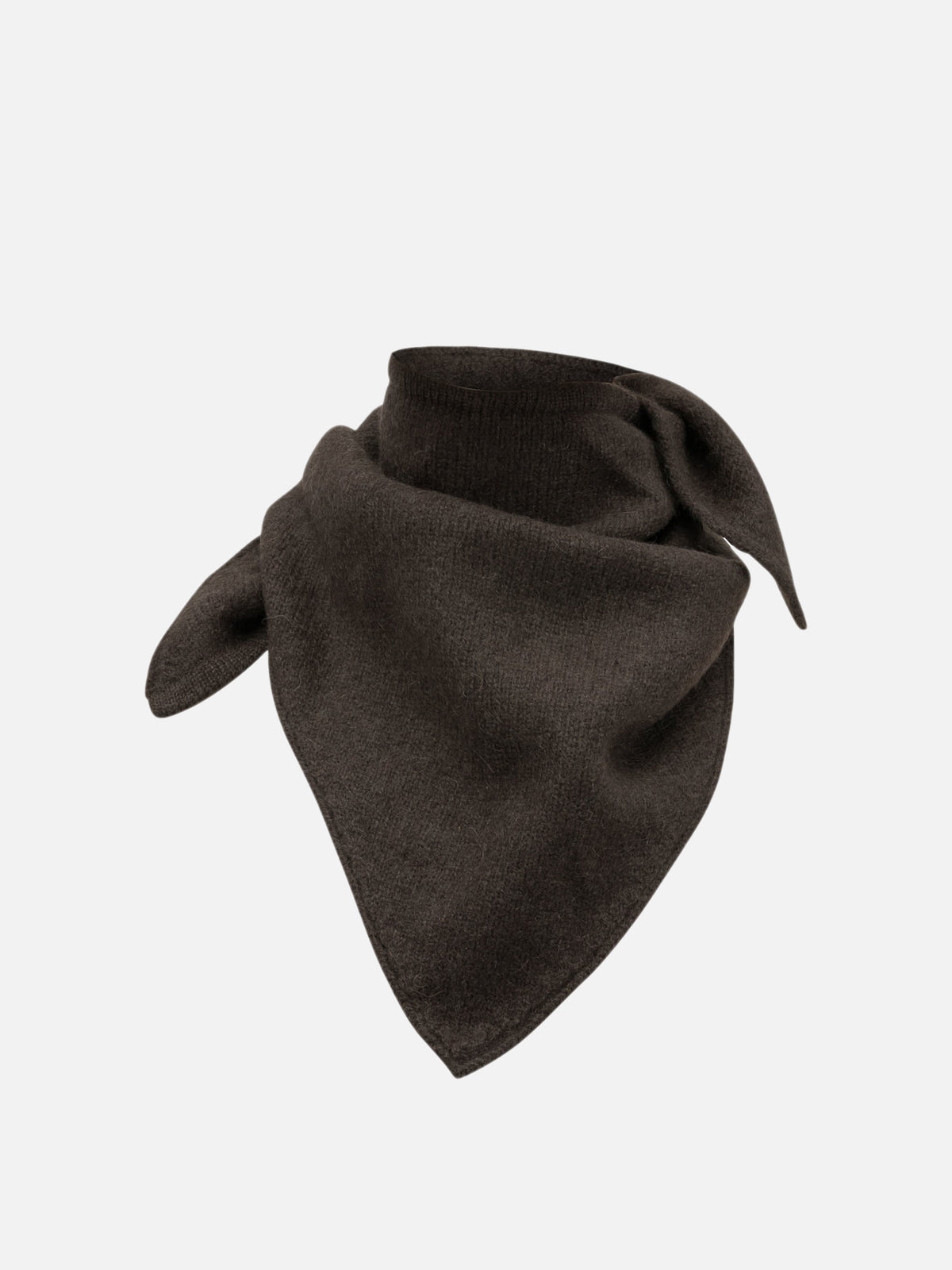 Almada Label "Bini" Triangle Shawl Brown - VIETTI