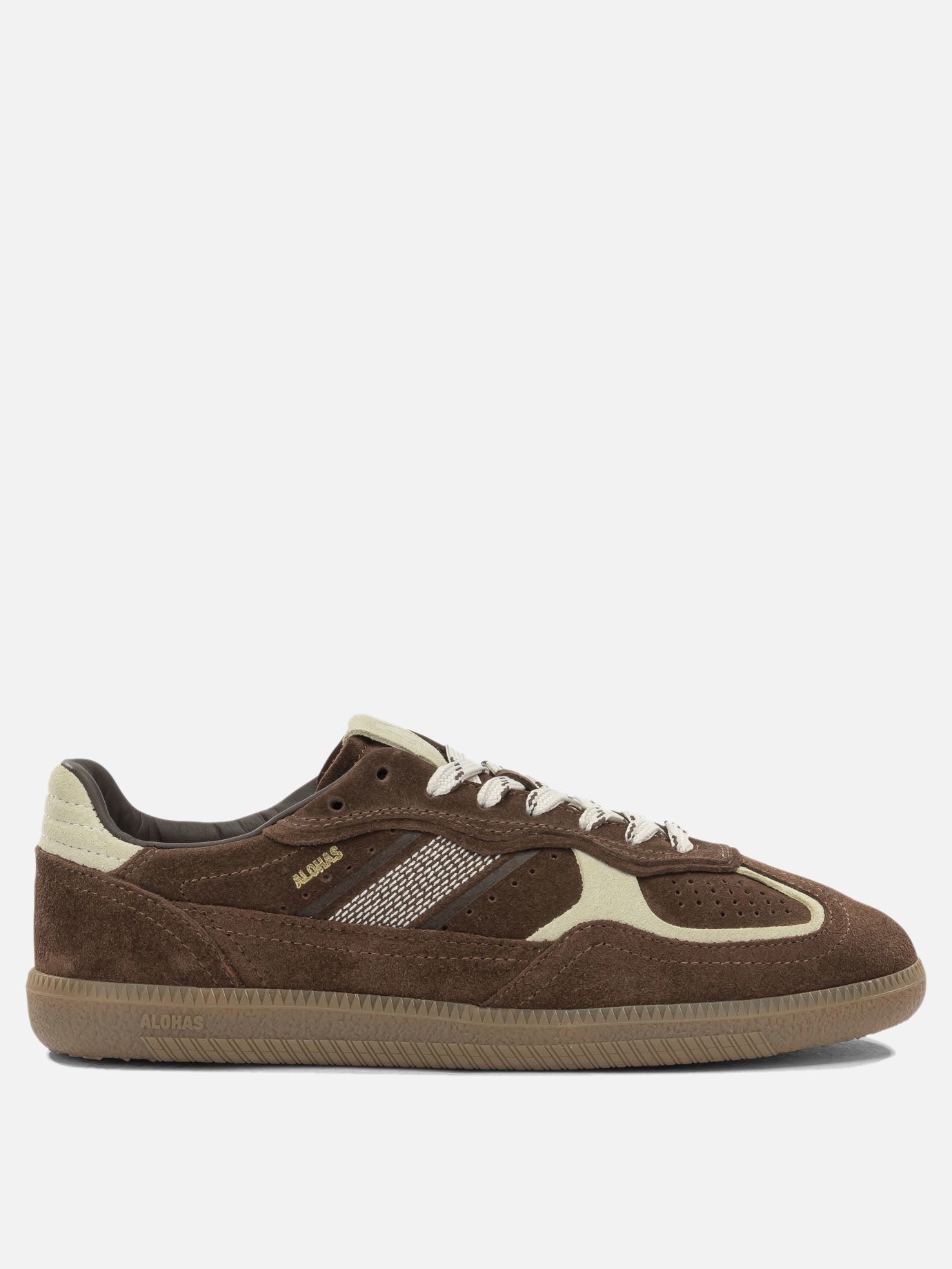 Low top sneakers 100% cow suede - 100% rubber  Brown - Alohas Women | PDP | VIETTI Online Store | Zoom-Modal
