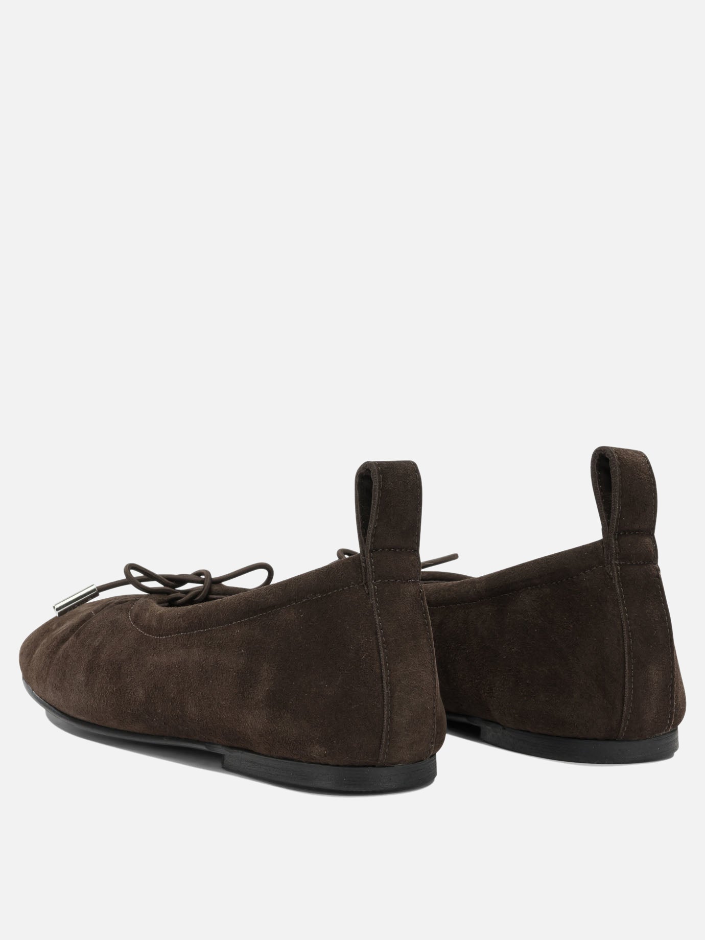 Classic ballet flats 45% polyethylene terephthalate 35% recycled leather 10% others 10% polyurethane - 100% cuerolite  Brown - Alohas Women | PDP | VIETTI Online Store | thumbnail_4