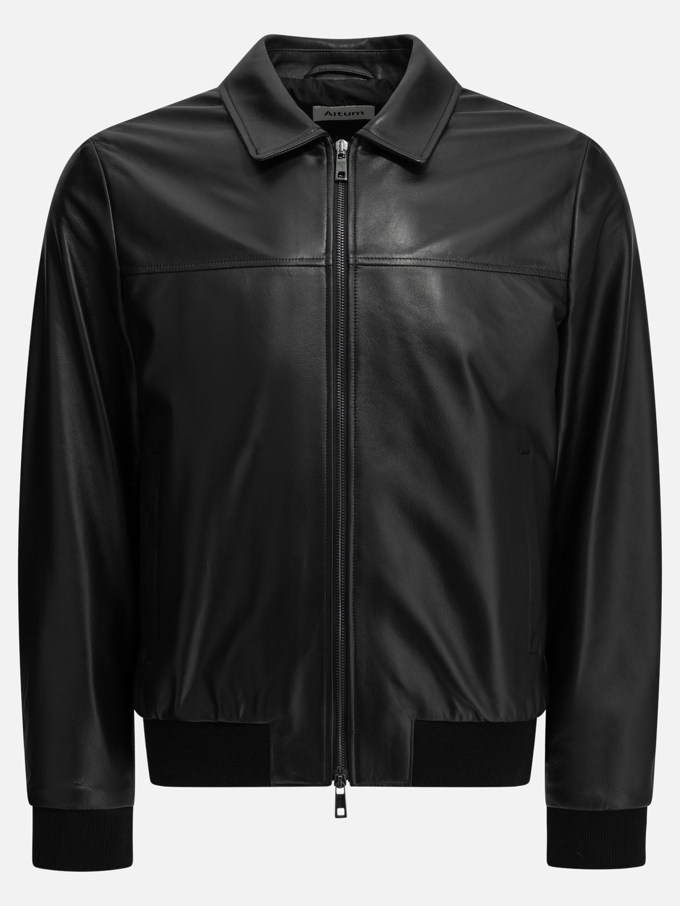 Leather jackets Solid colour  Black - Altum Men | PDP | VIETTI Online Store | Zoom-Modal
