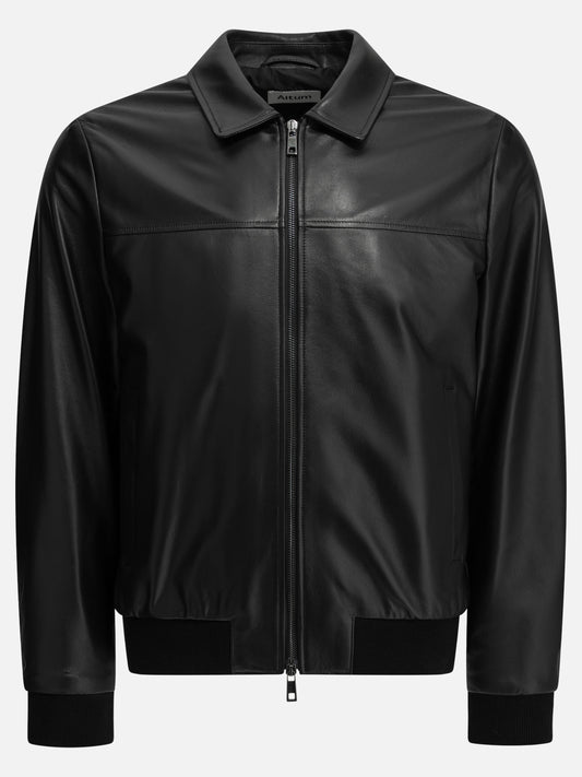 Leather jackets Solid colour  Black - Altum Men | PLP | VIETTI Online Store 
