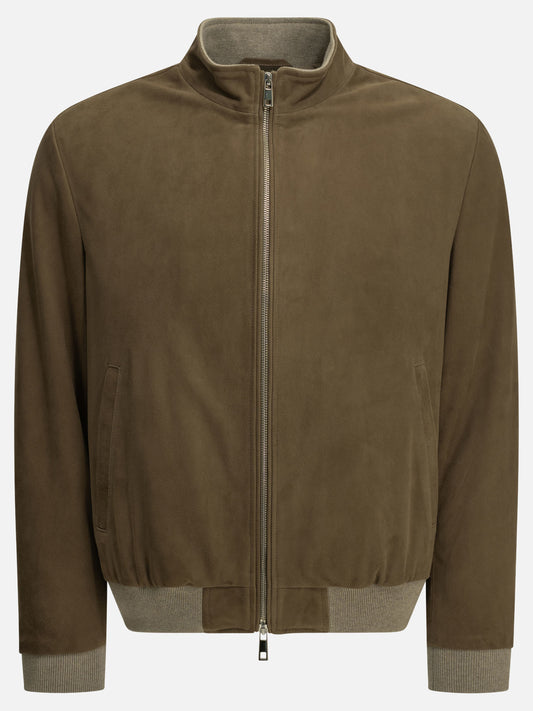 Leather jackets Solid colour  Beige - Altum Men | PLP | VIETTI Online Store 
