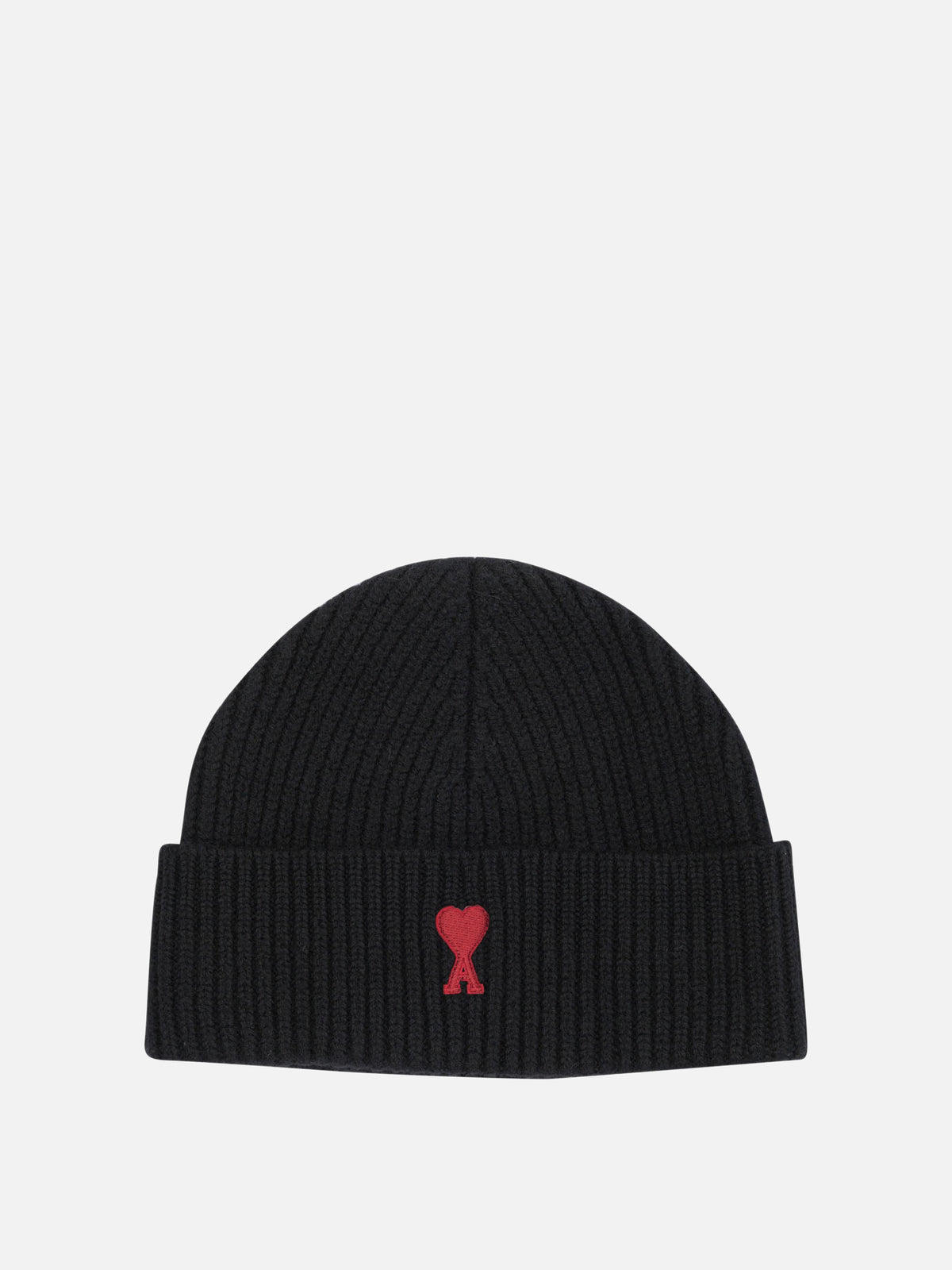Ami Paris Merino wool beanie Black - VIETTI