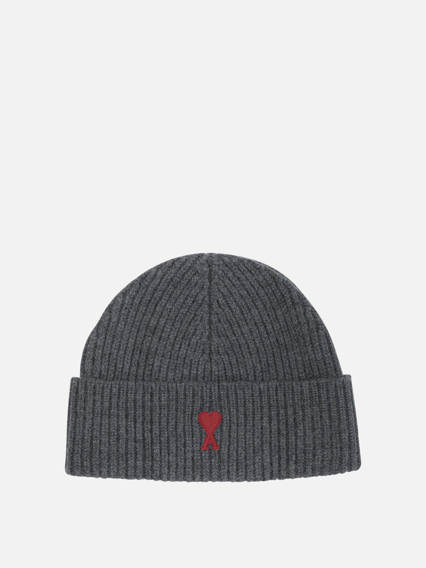 Ami Paris Merino wool beanie Grey

